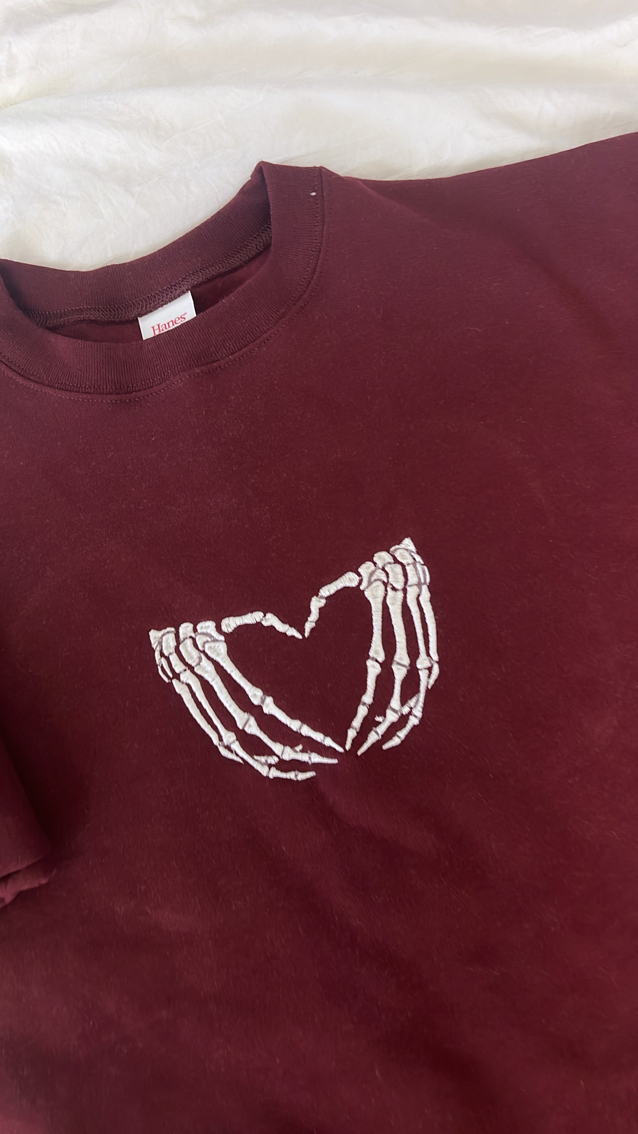 skeleton heart sweatshirt