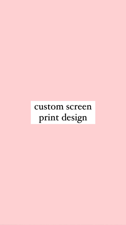 custom screen print tee