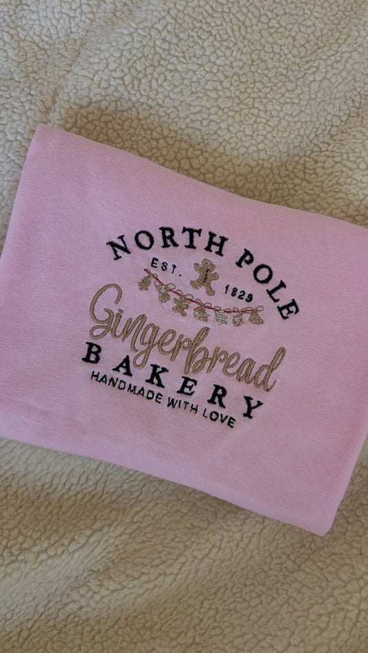 gingerbread bakery sweatshirt