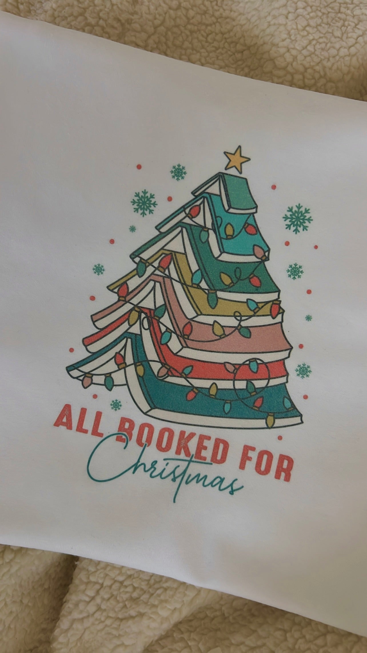 All booked for Christmas sweatshirt