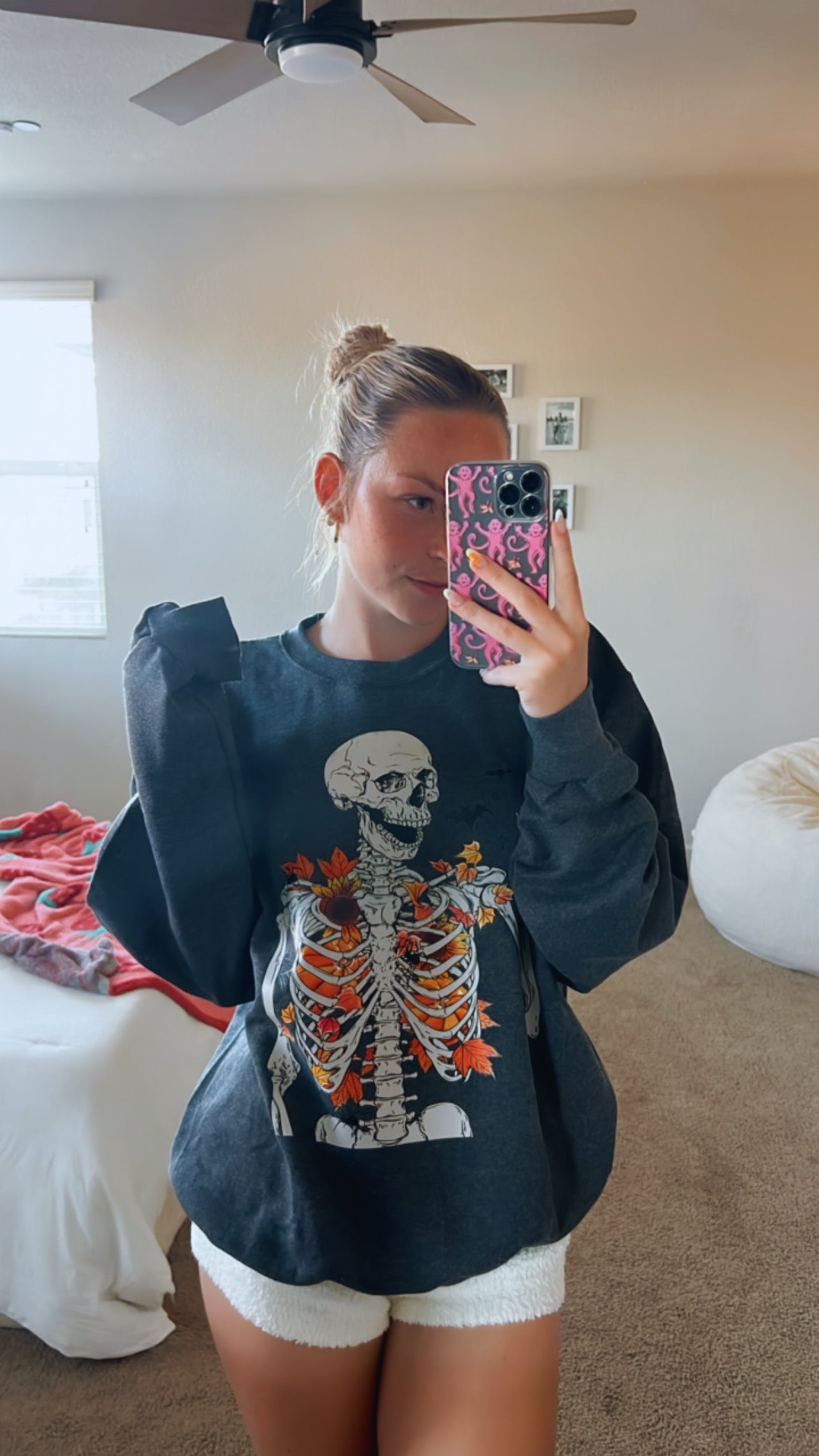 spooky skeleton sweatshirt