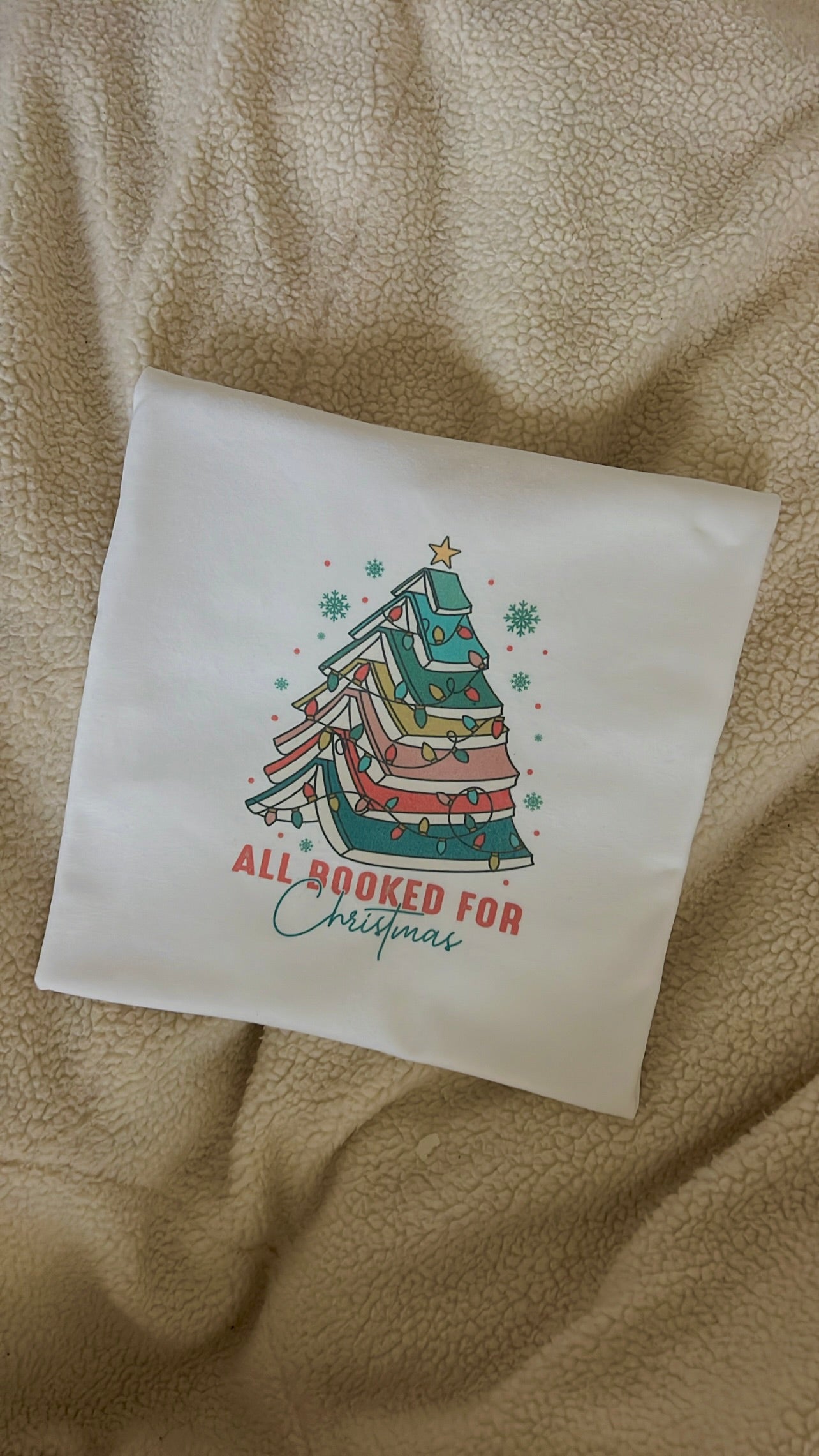 All booked for Christmas sweatshirt