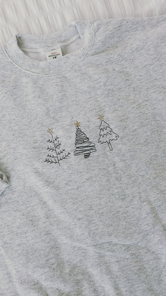 Christmas trees sweatshirt