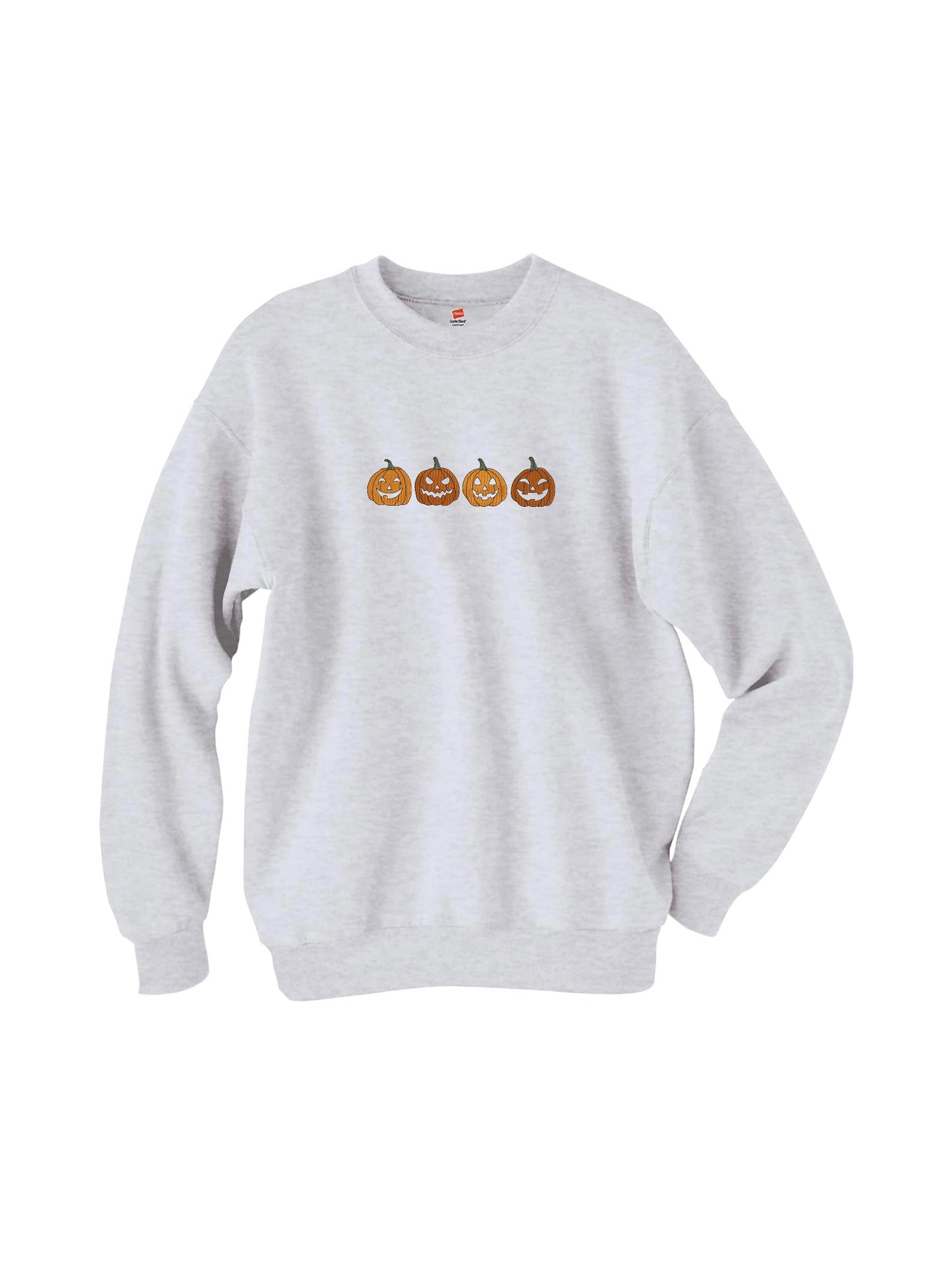Embroidered pumpkins sweatshirt