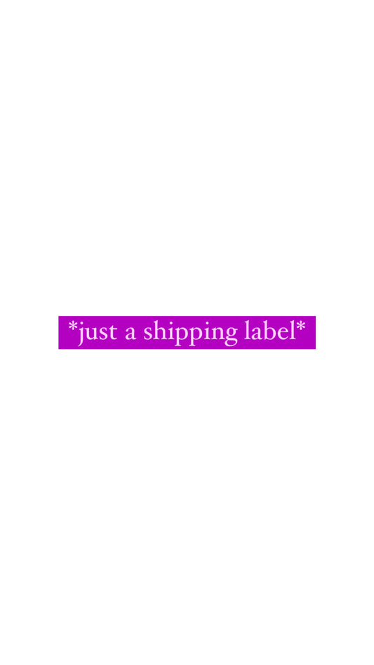 shipping label